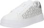 Liu Jo Witte Platte Sneakers met Strass White Dames - Thumbnail 2