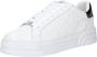 Liu Jo Witte Leren Sneaker met Reliëf Logo White Dames - Thumbnail 2