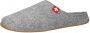 Living Kitzbühel Pantoffels Schweizer Kreuz 3886 610 Grau Grijs Wolvilt LK38860610 - Thumbnail 4