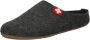 Living Kitzbühel Pantoffels Schweizer Kreuz 3886 600 Anthra Grijs Wolvilt LK38860600 - Thumbnail 4