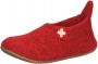 Living Kitzbühel Kid's Slipper Schweizer Kreuz Pantoffels rood - Thumbnail 2