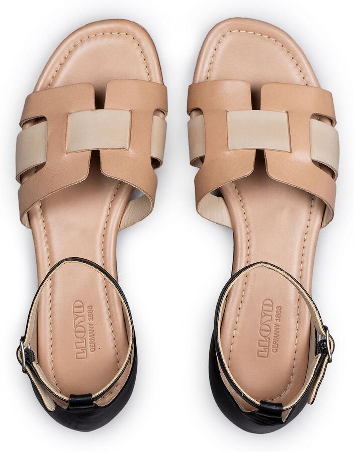 LLOYD Sandalen met riem beige sand zwart - Foto 2