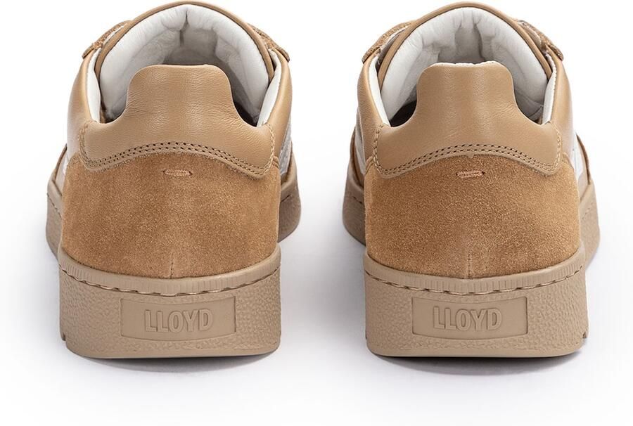 Lloyd Akari Brava Sneakers Beige Wit Leer en Suede Dames Beige - Foto 4