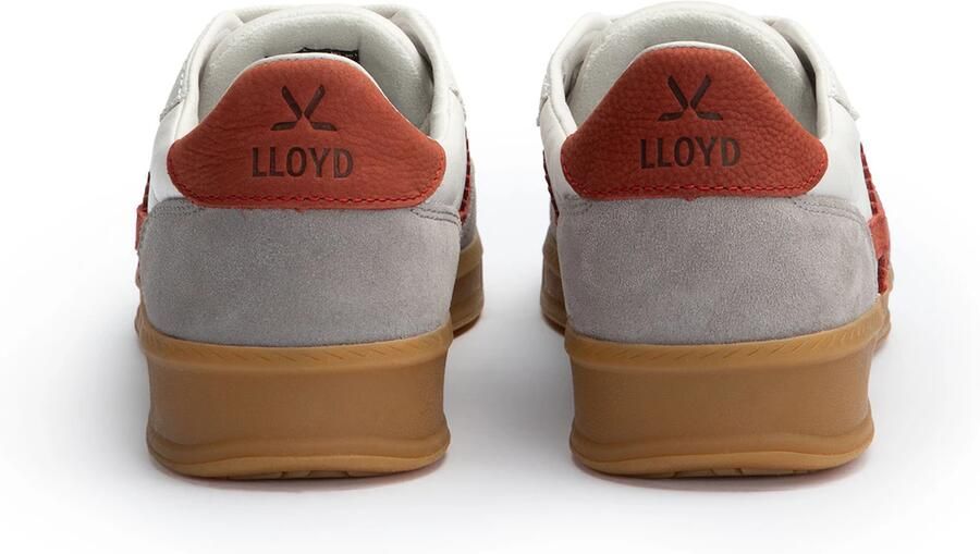 LLOYD Sneakers laag 'BRAVA' lichtgrijs donkerrood wit - Foto 3