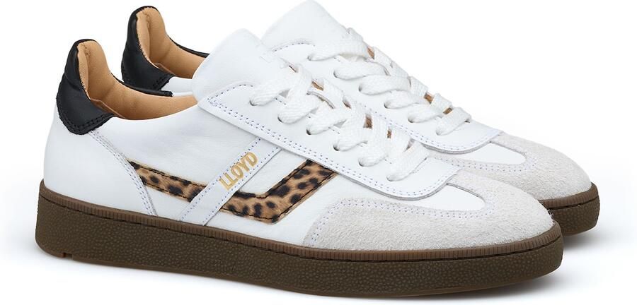 LLOYD Sneakers laag bruin lichtbruin zwart wit - Foto 4