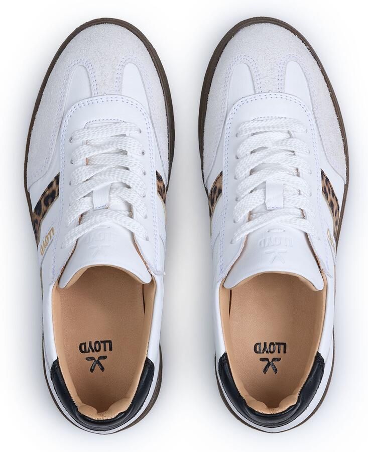 LLOYD Sneakers laag bruin lichtbruin zwart wit - Foto 2