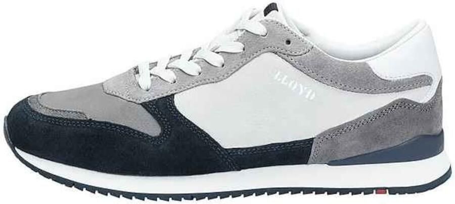 Lloyd Elmore Navy Grey White Sneakers Wit Leer Heren Blauw - Foto 2