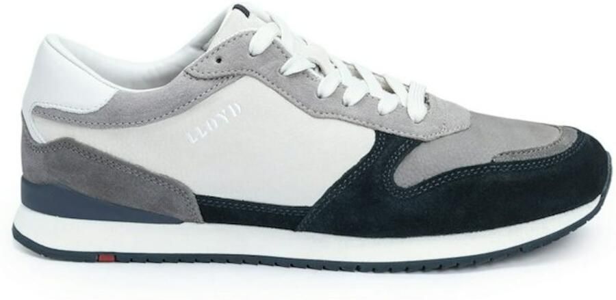 Lloyd Elmore Navy Grey White Sneakers Wit Leer Heren Blauw - Foto 5
