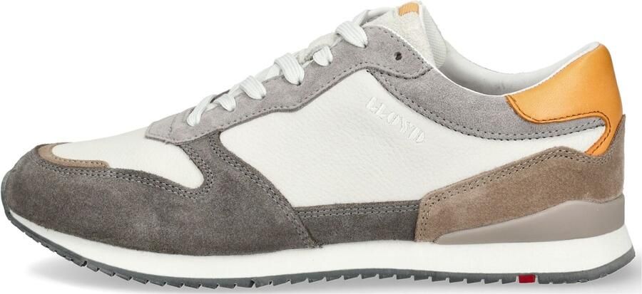 LLOYD Sneakers laag grijs donkergrijs oranje wit - Foto 6