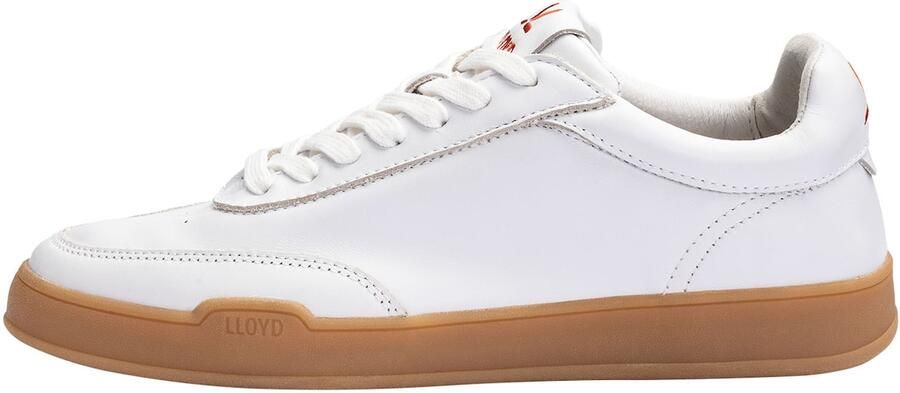 Lloyd sneakers van leer met labelprintdetails model 'PRIME'