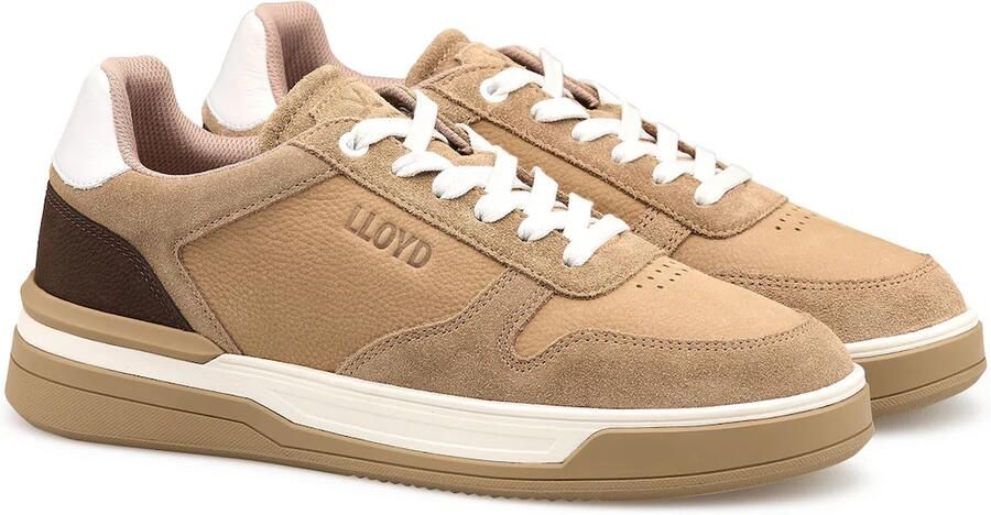 LLOYD Sneakers laag 'Stage' beige donkerbruin wit - Foto 2