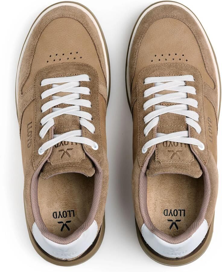 LLOYD Sneakers laag 'Stage' beige donkerbruin wit - Foto 4