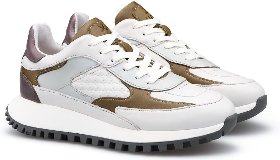 LLOYD Sneakers laag 'Stella' lichtgrijs olijfgroen wit - Foto 4