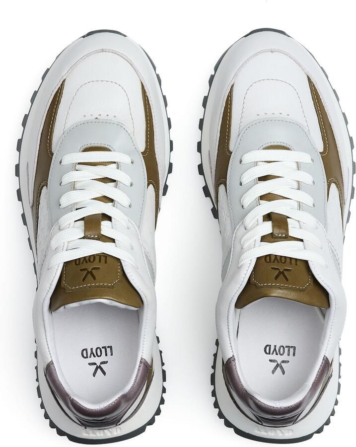 LLOYD Sneakers laag 'Stella' lichtgrijs olijfgroen wit - Foto 2