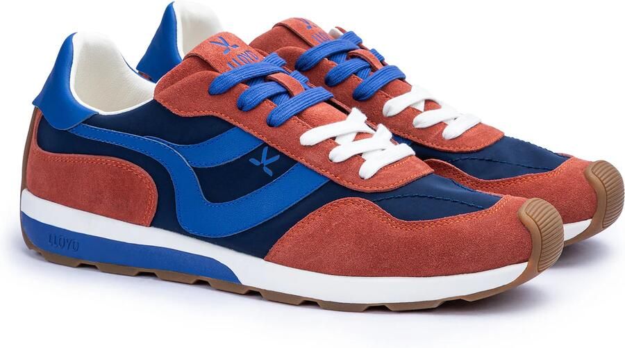 LLOYD Sneakers laag 'Strado' blauw nachtblauw roestrood - Foto 4