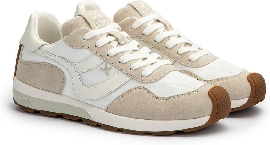 LLOYD Sneakers laag 'Strado Wave' crème chamois chocoladebruin wit - Foto 4