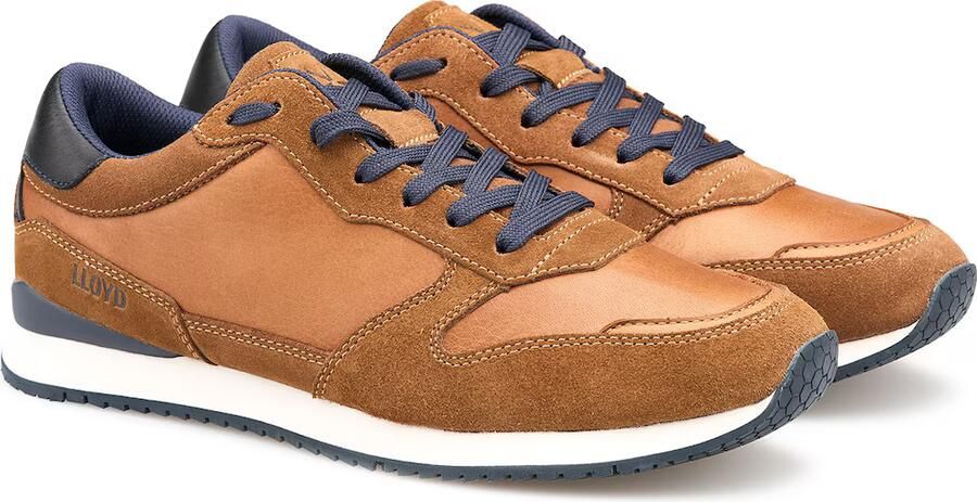 LLOYD Sneakers laag 'Swift' sepia antraciet donkeroranje - Foto 3