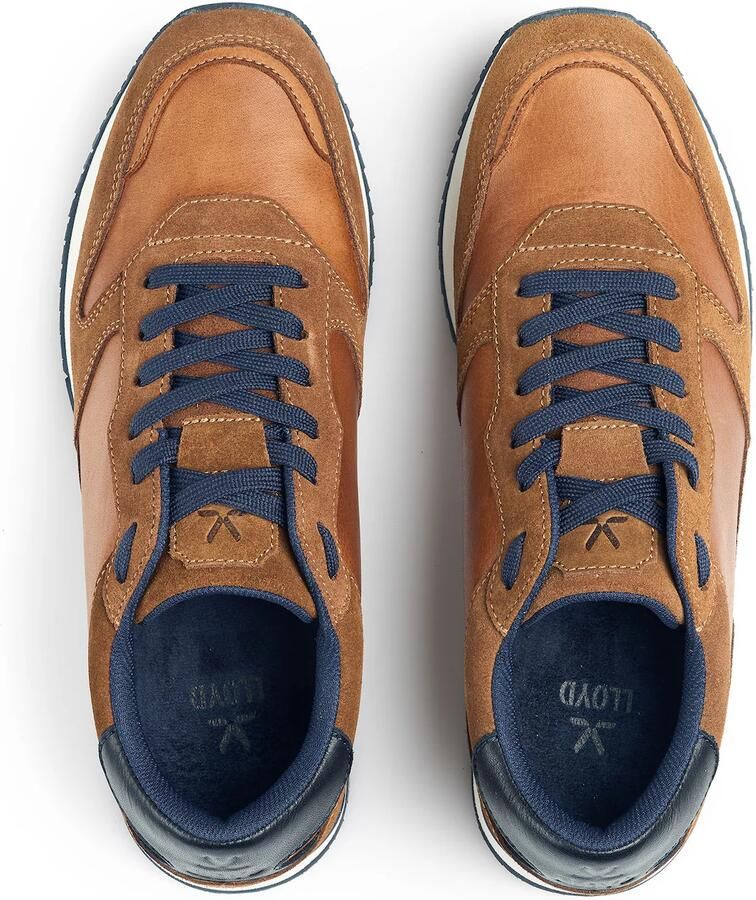 LLOYD Sneakers laag 'Swift' sepia antraciet donkeroranje - Foto 2