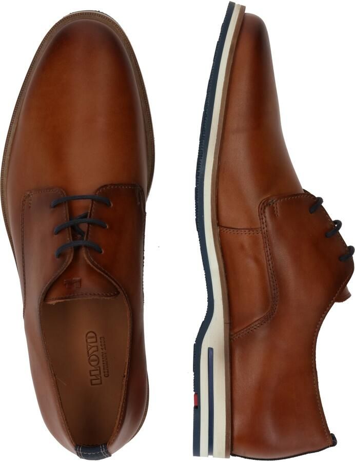 Lloyd Derby schoenen van leer met contraststrepen model 'DAKIN' - Foto 4