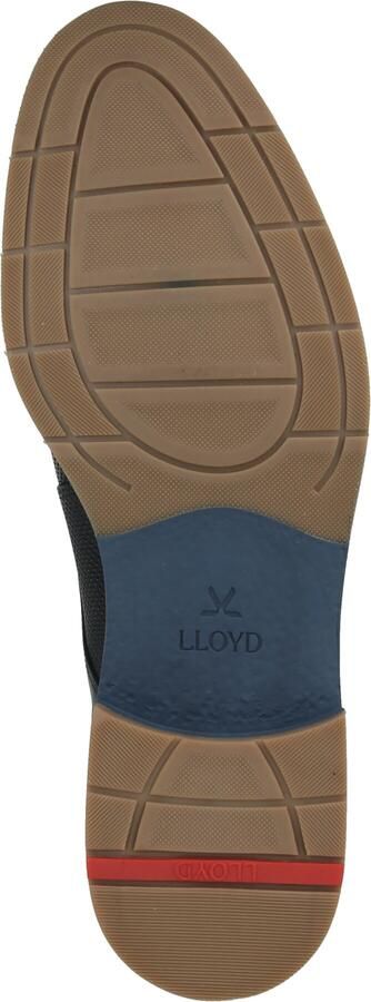 Lloyd Drift 110 Navy Brown Nette Veterschoenen Blauw Leer Heren Smal F - Foto 4