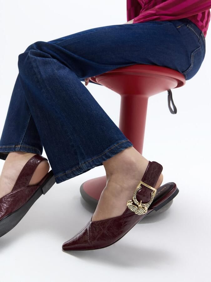 Lola Casademunt Ballerina's Leopard Buckle Flat Shoe - Foto 4