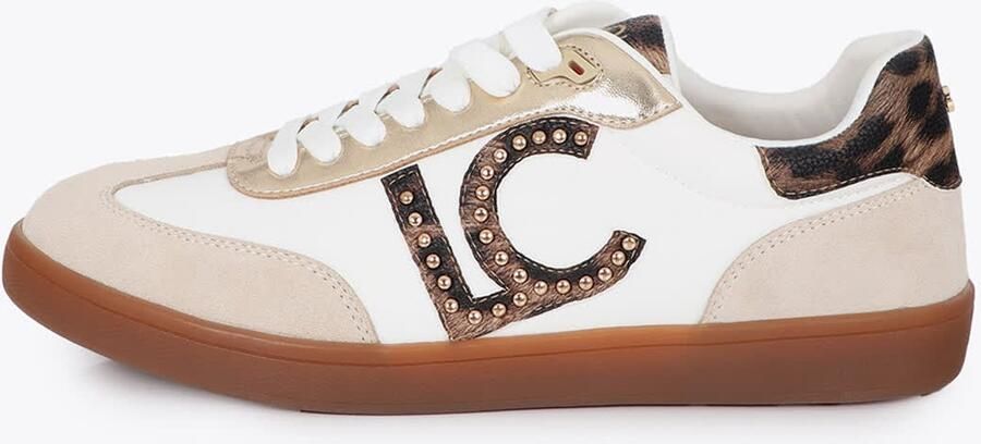 Lola Casademunt Sneakers laag beige bruin zwart offwhite - Foto 2