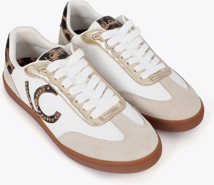 Lola Casademunt Sneakers laag beige bruin zwart offwhite - Foto 3