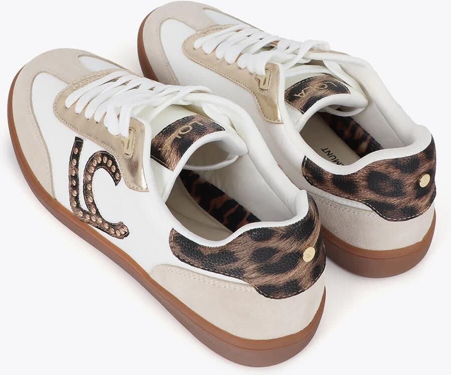 Lola Casademunt Sneakers laag beige bruin zwart offwhite - Foto 4