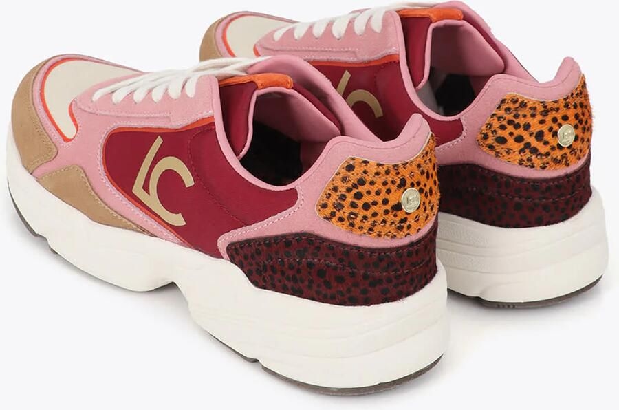Lola Casademunt Sneakers laag beige rosa bordeaux - Foto 6
