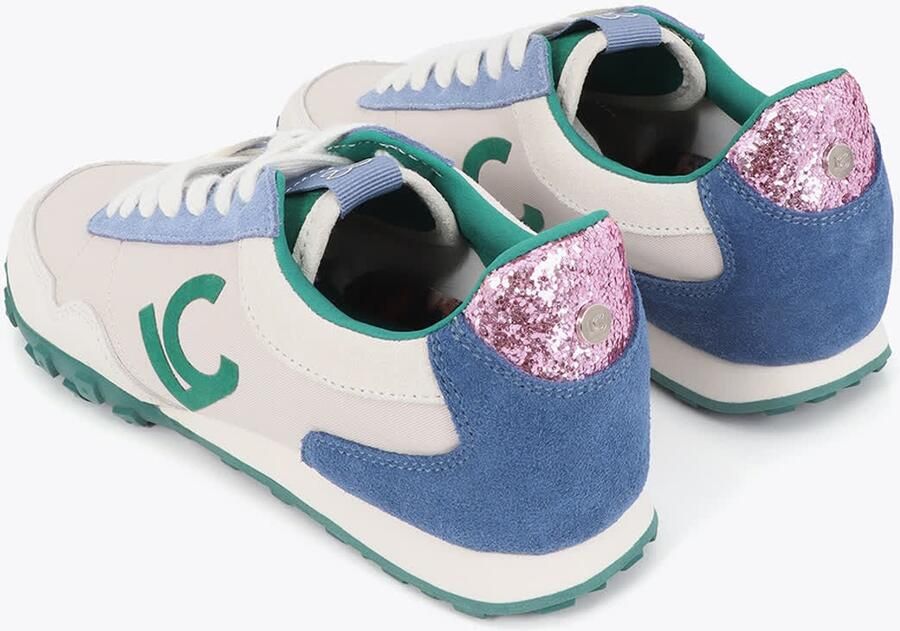 Lola Casademunt Sneakers laag royal blue koningsblauw duifblauw donkergroen offwhite - Foto 5