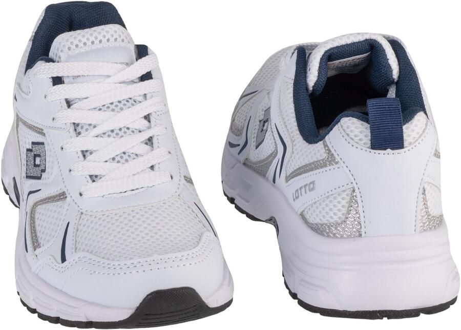 Lotto KITAURA Unisex sneaker lage schoenen 2400010U wit marineblauw - Foto 4