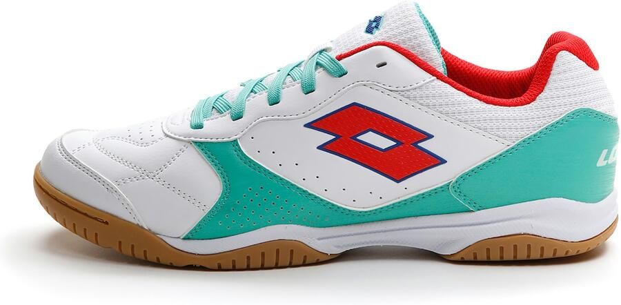 LOTTO Sneakers laag 'Tacto 300' petrol knalrood wit