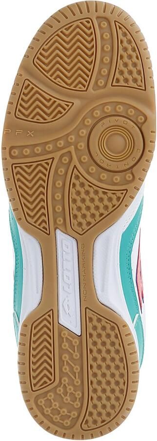 LOTTO Sneakers laag 'Tacto 300' petrol knalrood wit - Foto 5