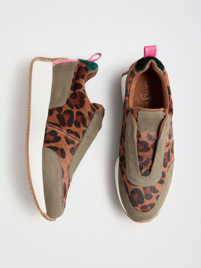 Love & roses Slip-on bruin kaki zwart - Foto 4
