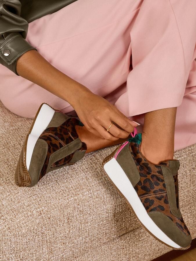 Love & roses Slip-on bruin kaki zwart - Foto 6