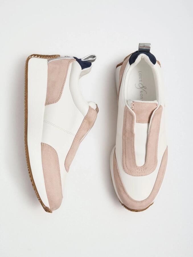 Love & roses Slip-on navy oudroze zilver wit - Foto 4