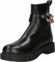 Love Moschino Enkellaarzen met hart amulet Zwart - Thumbnail 3
