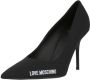 Love Moschino Klassieke Glamoureuze Pumps met Amandelvormige Neus Zwart Dames - Thumbnail 2