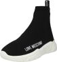 Love Moschino Zwarte sportieve sneakers met rubberen zool Black Dames - Thumbnail 2