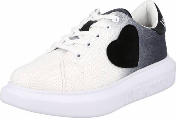 Love Moschino Sneakers Sneakerd Gomma40 Paill in wit