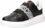 Love Moschino Platform Sneakers met Oogjes Detail Black - Thumbnail 3