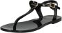 Love Moschino Platte Sandalen voor Dames Collectie Primavera Verano Rood Dames - Thumbnail 2