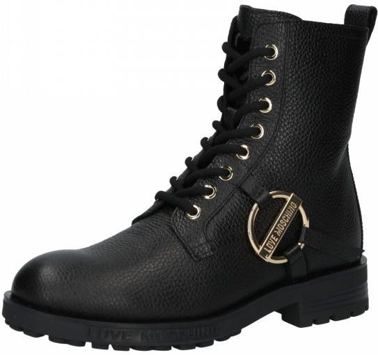 Love Moschino Laarzen met logoplakkaat Zwart - Foto 3