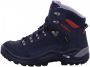 Lowa Renegade Mid GTX Wandelschoenen Dames Marineblauw Donkerrood - Thumbnail 4