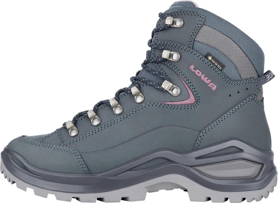 Lowa Qlima Renegade Evo GTX Wandelschoen Dames waterdichte mid wandelschoenen Steelblue Oldrose - Foto 3