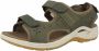 Lowa Platte Sandalen van Nubuck Leer Green Dames - Thumbnail 3