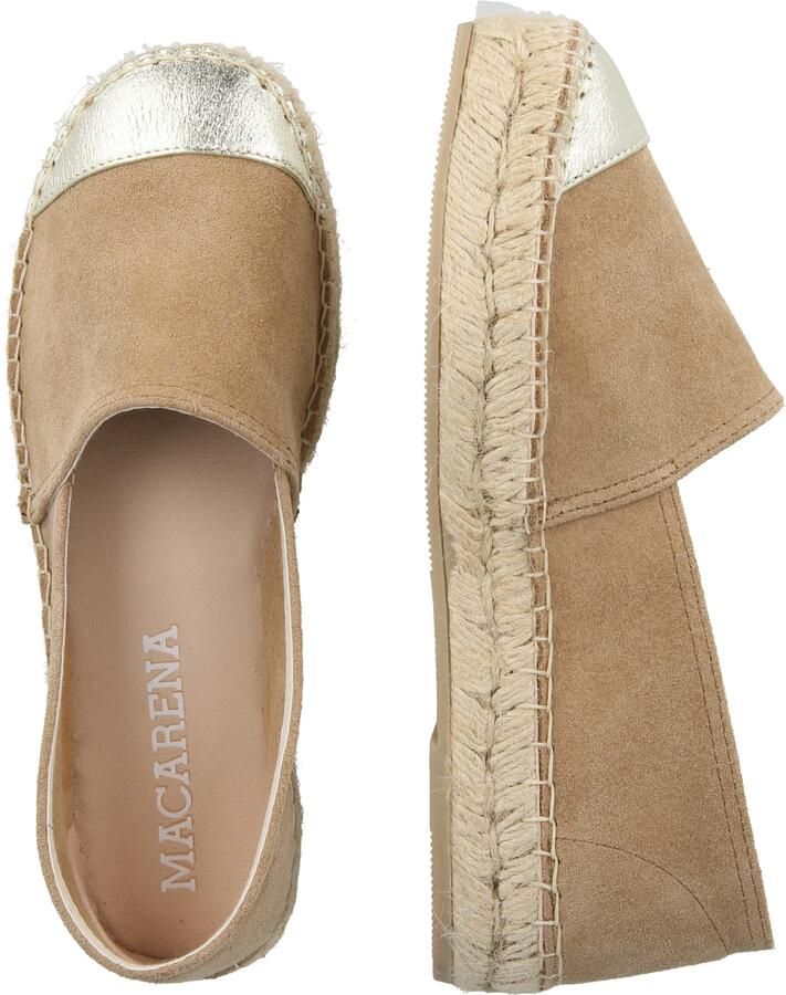 MACARENA Espadrilles 'Elisa 3' taupe zilver - Foto 2
