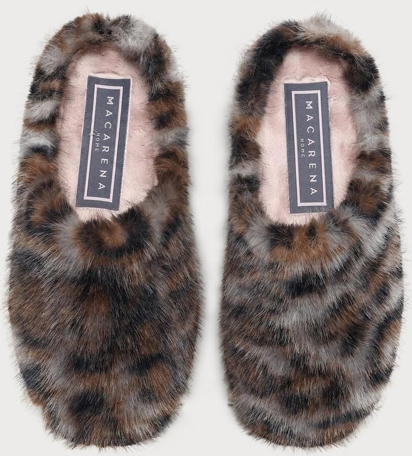 MACARENA Huisschoenen 'ANAIS48' bruin grijs zwart - Foto 2