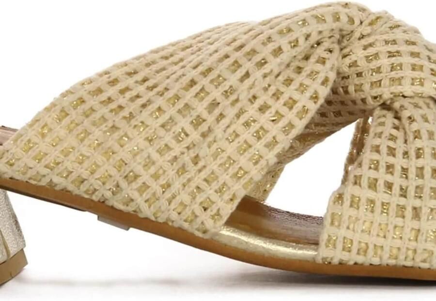 Maciejka Dames Slippers Goud Beige Leer 06955-25 00 - Foto 4