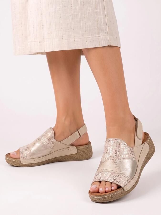 Maciejka Sandalen met sleehak L706704001 - Foto 4